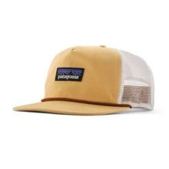 Patagonia Airfarer Cap - Recycled Polyester -Sportswear Shop airfarer cap recycled polyester headwear patagonia p 6 label beeswax tan 612526