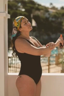 Black Classic Onepiece - Recycled PA -Sportswear Shop black classic onepiece swimwear lilja the label 205824