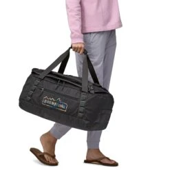 Patagonia Black Hole Duffel 40L - 100% Postconsumer Recycled Polyester -Sportswear Shop black hole duffel 40l 100 postconsumer recycled polyester bags patagonia 412833