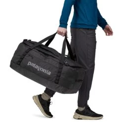 Patagonia Black Hole Duffel 70L - 100% Postconsumer Recycled Polyester -Sportswear Shop black hole duffel 70l 100 postconsumer recycled polyester bags patagonia 496030