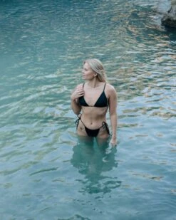 Black Tie Bottoms - Recycled Nylon 18 Black Tie Bottoms - Recycled Nylon -Sportswear Shop black tie bottoms recycled nylon swimwear lilja the label 422974