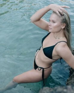 Black Tie Bottoms - Recycled Nylon 19 Black Tie Bottoms - Recycled Nylon -Sportswear Shop black tie bottoms recycled nylon swimwear lilja the label 560840