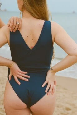 Blueberry Wrap Onepiece - Recycled Nylon -Sportswear Shop blueberry wrap onepiece swimwear lilja the label 998303