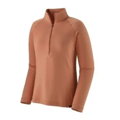 Patagonia Capilene Midweight Zip-Neck - Recycled Polyester -Sportswear Shop capilene midweight zip neck recycled polyester shirt patagonia mellow melon dark mellow melon x dye s 481097