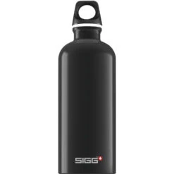 Classic SIGG Traveller Water Bottle - Aluminium -Sportswear Shop classic sigg aluminium water bottle made in switzerland bottle sigg black 06l 642523