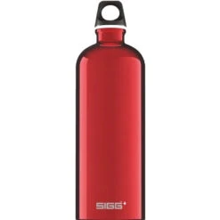 Classic SIGG Traveller Water Bottle - Aluminium -Sportswear Shop classic sigg aluminium water bottle made in switzerland bottle sigg red 06l 587388
