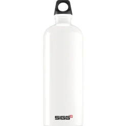 Classic SIGG Traveller Water Bottle - Aluminium -Sportswear Shop classic sigg traveller water bottle aluminium cutlery sigg white 1l 107935