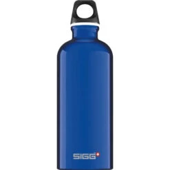 Classic SIGG Traveller Water Bottle - Aluminium -Sportswear Shop classic sigg water bottle aluminium cutlery sigg traveller dark blue 06l 594664