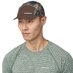 Patagonia Duckbill Cap - Recycled Nylon -Sportswear Shop duckbill cap recycled nylon headwear patagonia thriving planet cone brown 287012