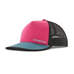 Patagonia Duckbill Running Trucker Hat - Recycled Nylon -Sportswear Shop duckbill running trucker hat recycled nylon headwear patagonia luminous pink 162123