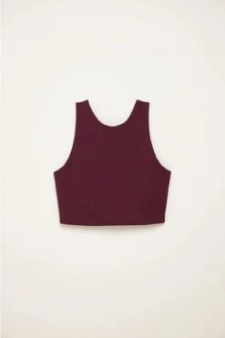 Dylan Crop Tank Bra - Made From Recycled Plastic Bottles -Sportswear Shop dylan crop bra made from recycled plastic bottles bra girlfriend collective plum xs 174190