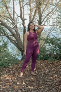 Dylan Crop Tank Bra - Made From Recycled Plastic Bottles -Sportswear Shop dylan crop bra made from recycled plastic bottles bra girlfriend collective plum xs 633334