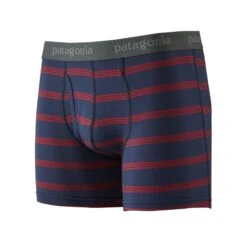 Patagonia M's Essential Boxer Briefs- From Wood-based TENCEL -Sportswear Shop essential boxer briefs 3 from wood based tencel underwear patagonia pier stripe new navy s 382919