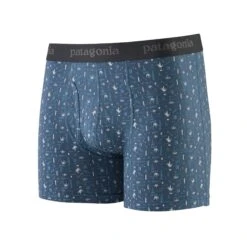 Patagonia M's Essential Boxer Briefs- From Wood-based TENCEL -Sportswear Shop essential boxer briefs 3 from wood based tencel underwear patagonia swamp stamp multi pigeon blue s 536754