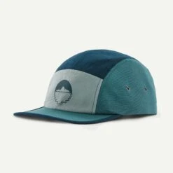 Patagonia Graphic Maclure Hat - Organic Cotton & Recycled Polyester -Sportswear Shop graphic maclure hat organic cotton recycled polyester headwear patagonia forgotten island wetland blue 279537