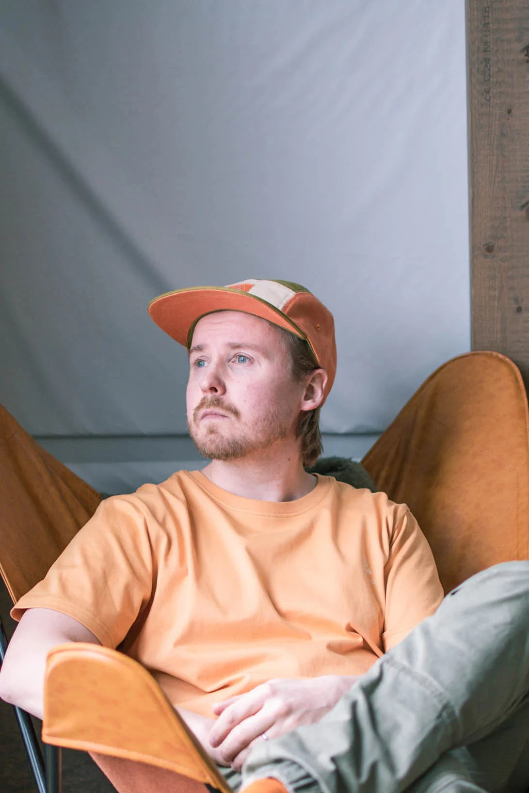 Kultakero Color Block 5-panel - 100% Linen 6 Kultakero Color Block 5-panel - 100% Linen - Image 4