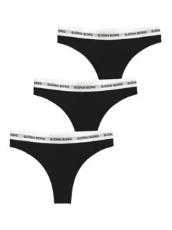 BJØRN BORG Logo Thongs 3-pack