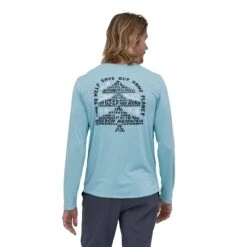 Patagonia M's Long-Sleeved Capilene® Cool Daily Graphic Shirt - Recycled Polyester -Sportswear Shop long sleeved capilener cool daily graphic shirt recycled polyester shirt patagonia 935100
