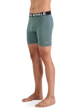 Mons Royale Men's Hold 'em Boxer - Merino Wool -Sportswear Shop mens hold em boxer merino wool underwear mons royale burnt sage s 831503