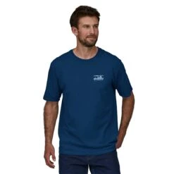 Patagonia M's '73 Skyline Organic T-Shirt - 100% Organic Cotton -Sportswear Shop ms 73 skyline organic t shirt 100 organic cotton shirt patagonia lagom blue s 541531