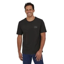 Patagonia M's '73 Skyline Organic T-Shirt - 100% Organic Cotton -Sportswear Shop ms 73 skyline organic t shirt shirt patagonia black m 171732