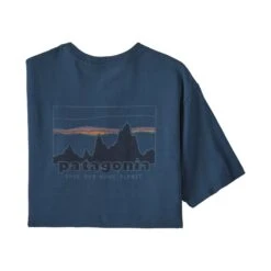 Patagonia M's '73 Skyline Organic T-Shirt - 100% Organic Cotton -Sportswear Shop ms 73 skyline organic t shirt shirt patagonia tidepool blue s 462877