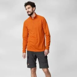 FJÄLLRÄVEN M's Abisko Lite Fleece Half Zip - 100% Recycled Polyester -Sportswear Shop ms abisko lite fleece half zip 100 recycled polyester shirt fjallraven 875456