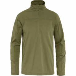 FJÄLLRÄVEN M's Abisko Lite Fleece Half Zip - 100% Recycled Polyester