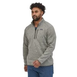 Patagonia M's Better Sweater 1/4 Zip Fleece - 100% Recycled Polyester -Sportswear Shop ms better sweater 14 zip fleece 100 recycled polyester shirt patagonia stonewash xl 941094