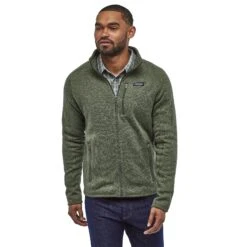 Patagonia M's Better Sweater Fleece Jacket- 100 % Recycled Polyester -Sportswear Shop ms better sweater fleece jacket 100 recycled polyester shirt patagonia industrial green s 820374
