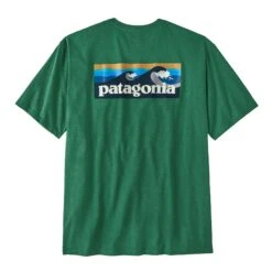 Patagonia M's Boardshort Logo Pocket Responsibili-Tee - Recycled Cotton & Recycled Polyester -Sportswear Shop ms boardshort logo pocket responsibili tee recycled cotton recycled polyester shirt patagonia 684186
