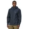 Patagonia M's Boulder Fork Rain Jacket - Recycled Polyester -Sportswear Shop ms boulder fork rain jacket recycled polyester jacket patagonia smolder blue m 233999