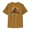 Patagonia M's Chouinard Crest Pocket Responsibili T-shirt - 100% Recycled Fabric -Sportswear Shop ms chouinard crest pocket responsibili tee patagonia pufferfish gold s 472701