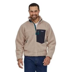 Patagonia M's Classic Retro-X Fleece Jacket - Recycled Polyester -Sportswear Shop ms classic retro x fleece jacket recycled polyester jacket patagonia natural s 783902