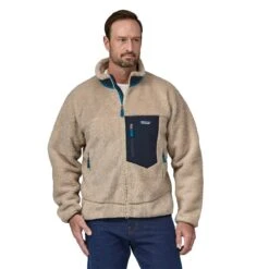 Patagonia M's Classic Retro-X Fleece Jacket - Recycled Polyester -Sportswear Shop ms classic retro x fleece jacket recycled polyester jacket patagonia natural s 995832