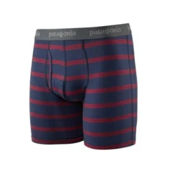 Patagonia M's Essential Boxer Briefs- From Wood-based TENCEL -Sportswear Shop ms essential boxer briefs from wood based tencel underwear patagonia pier stripe new navy s 6 906386