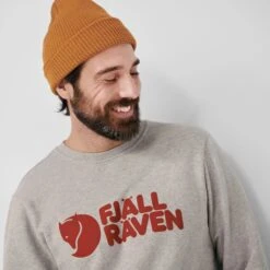 FJÄLLRÄVEN M's Fjällräven Logo Sweatshirt - 100% Organic Cotton -Sportswear Shop ms fjallraven logo sweatshirt 100 organic cotton shirt fjallraven 758059