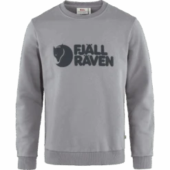 FJÄLLRÄVEN M's Fjällräven Logo Sweatshirt - 100% Organic Cotton -Sportswear Shop ms fjallraven logo sweatshirt 100 organic cotton shirt fjallraven flint grey s 225235