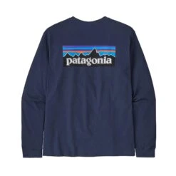 Patagonia M's Long-Sleeved P-6 Logo Responsibili-Tee® - Recycled Polyester -Sportswear Shop ms long sleeved p 6 logo responsibili teer recycled polyester shirt patagonia 300272