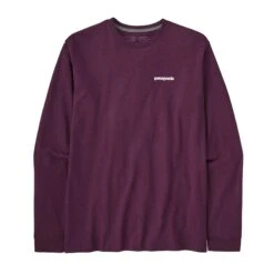 Patagonia M's Long-Sleeved P-6 Logo Responsibili-Tee® - Recycled Polyester -Sportswear Shop ms long sleeved p 6 logo responsibili teer recycled polyester shirt patagonia 970292