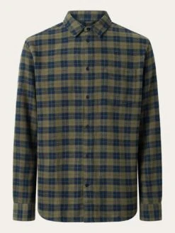 M's Loose Fit Checkered Shirt - 100% Organic Cotton -Sportswear Shop ms loose fit checkered shirt 100 organic cotton shirt knowledgecotton apparel 631429