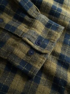 M's Loose Fit Checkered Shirt - 100% Organic Cotton -Sportswear Shop ms loose fit checkered shirt 100 organic cotton shirt knowledgecotton apparel 889871