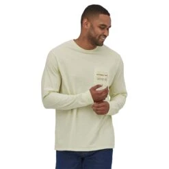 Patagonia M's L/S '73 Skyline Pocket Responsibili-Tee - Recycled Cotton & Recycled PET