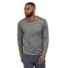 Patagonia M's L/S Cap Cool Lightweight Shirt - 100% Recycled Polyester -Sportswear Shop ms ls cap cool lightweight shirt 100 recycled polyester shirt patagonia forge grey feather grey x dye m 708361