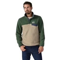 Patagonia M's LW Synch Snap-T Fleece Pullover - 100% Recycled Polyester -Sportswear Shop ms lw synch snap t fleece pullover 100 recycled polyester shirt patagonia seabird grey m 461092