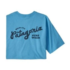 Patagonia M's Quality Surf Pocket Responsibili-Tee -Sportswear Shop ms quality surf pocket responsibili tee shirt patagonia lago blue s 404038