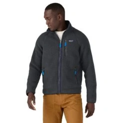 Patagonia M's Retro Pile Jacket - 100 % Recycled Polyester -Sportswear Shop ms retro pile jacket 100 recycled polyester jacket patagonia pitch blue wendless blue m 357298