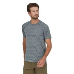 Patagonia M's Ridge Flow Running Shirt - 100% Recycled Polyester -Sportswear Shop ms ridge flow running shirt 100 recycled polyester shirt patagonia 424347