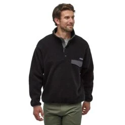 Patagonia M's Synchilla Snap-T Fleece Pullover - Recycled Polyester -Sportswear Shop ms synchilla snap t fleece pullover recycled polyester shirt patagonia 498943