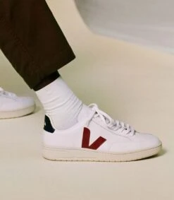 Veja M's V-12 Leather - Classical Sneakers -Sportswear Shop ms v 12 leather classical sneakers shoes veja 589048